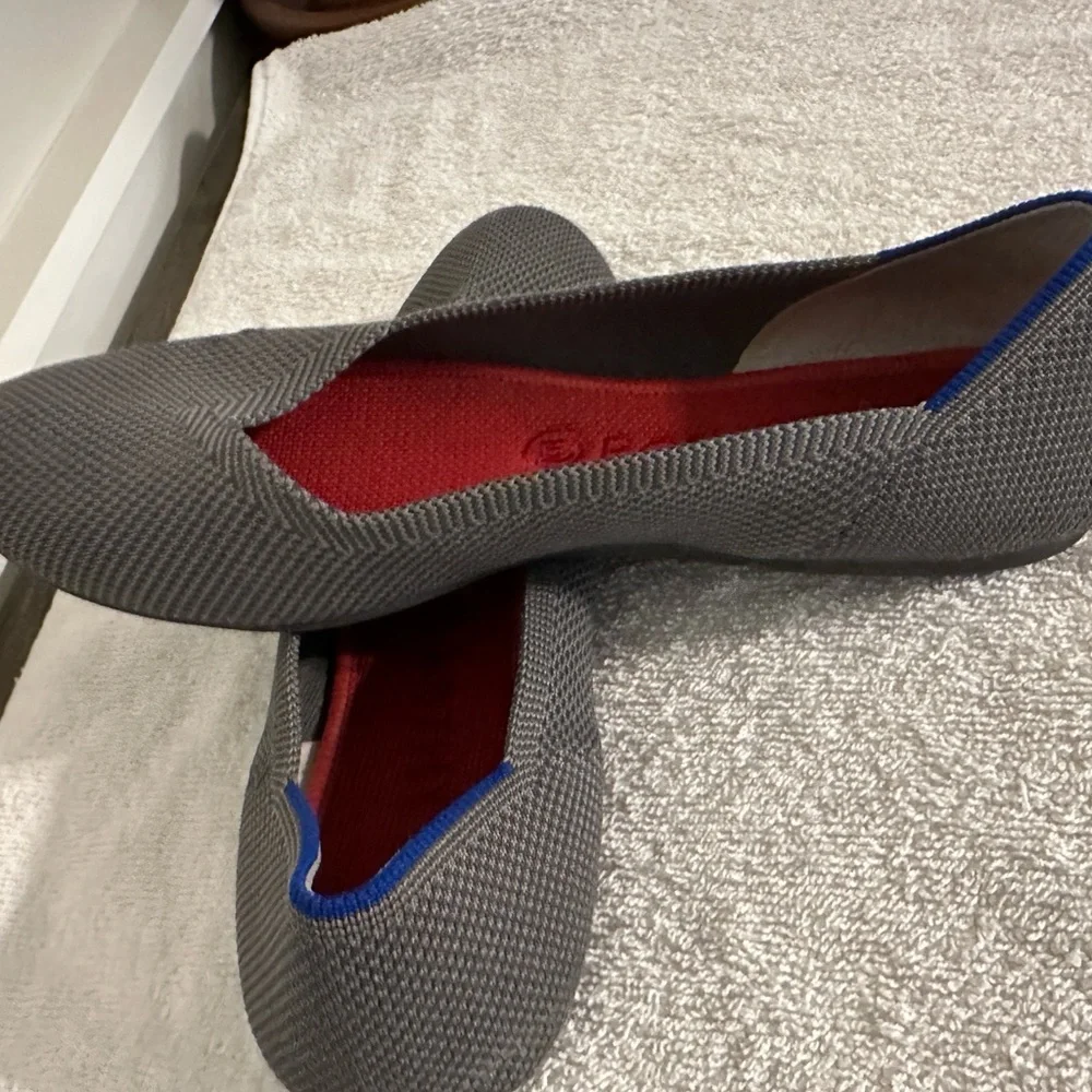 Rothy's Women's Gray and Red Flats - Picture 3 of 7